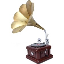 Ynt İthalat Dekoratif Metal Gramafon