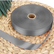 İpek Hobi  Gri  3,8 Cm Saten Kurdela 10 Metre 5 Adet