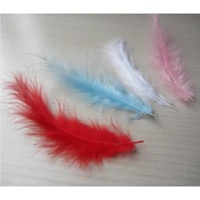 İpek Hobi   Kırmızı Tüy 100 Lü Paket
