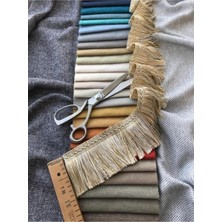 Altın-Ekru Renk Perde Püskülü Samba Saçak