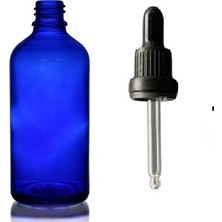 Zylan Ambalaj 50 ml Mavi Cam Damlalıklı 12 Adet