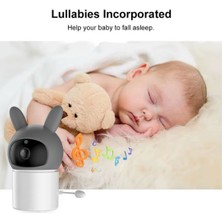 LCD Ekranlı Gece Görüşlü Bebek Izleme Kamerası Hatırlatıcılı-Oda Sıcaklığı Kontrollü-Telsiz ve 360 D