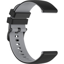 SZYKD Samsung Galaxy Watch5 44MM Siyah+Gri Için Silikon Saat Bandı (Yurt Dışından)