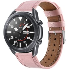 ZHKJ Shop Galaxy Watch 3 Için Deri Kordonlu Saat Galaxy Watch 3 Için 41MM Pembe (Yurt Dışından)