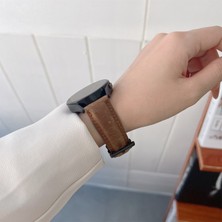 ZHKJ Shop 22MM Buzlu Deri Kayış Yeşil (Yurt Dışından)