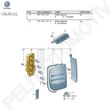 Caddy Sağ Stop Lambası Ampul Duyusu (Orijinal) 2K5945258A