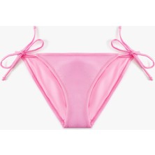 Koton Astarlı Parlak Yanları Bağlamalı Ipli Bikini Altı