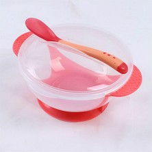 Mrsivdi [happier] Bebek Kase Seti Eğitim Kasesi Kaşık Sofra Seti Yemek Kasesi Öğrenme Yemekleri Vantuz ile Çocuk Eğitim Yemek Takımı (Yurt Dışından)