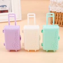 Mrsivdi Adet Yeni Dollhouse Minyatür Plastik Bavul Bagaj Seyahat Oyuncak Bebek Aksesuarları Cologo (Yurt Dışından)