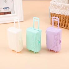 Mrsivdi Adet Yeni Dollhouse Minyatür Plastik Bavul Bagaj Seyahat Oyuncak Bebek Aksesuarları Cologo (Yurt Dışından)