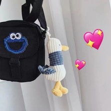 Mrsivdi Karikatür Sevimli Peluş Çirkin Ördek Anahtarlık Oyuncak Yumuşak Anahtarlık Bayan Kız Charm Çanta Kolye Araba Yeni Çocuklar Sevimli Ördek Anahtarlık Çocuk  (Yurt Dışından)