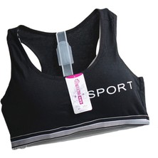 Mrsivdi Kız Çocuk Spor Sutyeni Pamuk Hiçbir Çelik Halka Çıkarılabilir Ped Genç Iç Giyim 8-18Y Için (Yurt Dışından)