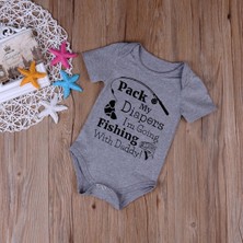 Mrsivdi Pamuk Yenidoğan Bebek Erkek Bodysuit Romper Tek Parça Tulum Kıyafet Giysileri (Yurt Dışından)