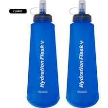 Bloom Boutique Açık Spor Ekipmanları Tpu Katlanabilir Yumuşak Su Şişesi 500ML (Yurt Dışından)