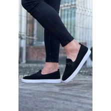 Lisinya LISINYA947 CZ060 Siyah Triko Babet Erkek Casual Ayakkabı