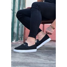 Lisinya LISINYA947 CZ060 Siyah Triko Babet Erkek Casual Ayakkabı