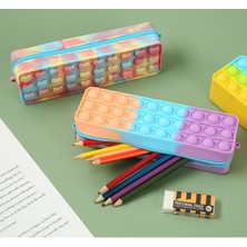 Mkjınmeı Bubble Music Silikon Kalem Kutusu Puzzle Dekompresyon Kalem Kutusu (Yurt Dışından)
