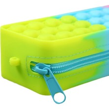 Mkjınmeı Bubble Music Silikon Kalem Kutusu Puzzle Dekompresyon Kalem Kutusu (Yurt Dışından)