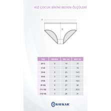 Kız Çocuk Organik Pamuklu Bikini Kesim Düz Basic Ribana Külot 6'lı Paket 5201 Beyaz