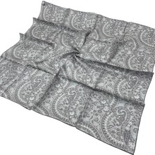 Lêvi D'or Armine İpek Eşarp 2025 Yaz - 9304-02 Gri Twill