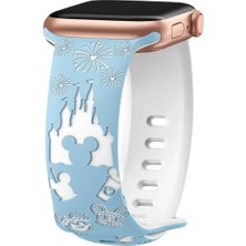 MobaxAksesuar Watch 10 42MM - 38/40/41MM Kordon Leopar Desen Yumuşak Silikon Kordon