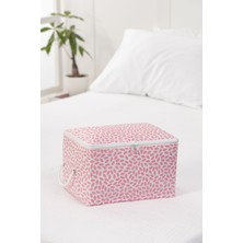 Rek Home Küçük Boy Pudra Yaprak Baskılı Baza Altı, Valiz Düzenleyici Hurç / 30x22x18