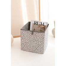 Rek Home Yaprak Gri Dolap Içi Çamaşır Oyuncak Düzenleyici Katlanır Saklama Kutusu Organizer 28x28x28