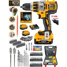Wacker Pro Germany 4200 Xr-S Orginal 13 mm Metal Mandren Brushless Motor Akülü Darbeli Matkap 10 Pilli