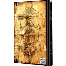 Sketch 13x21 Sert Kapak Defter Çizgili Tarihsiz Not Defteri