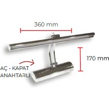 Hıghtek Banyo Duvar Ayna Tablo LED Aplik 7W Pelikan Beyaz