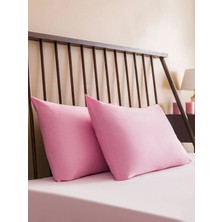 LC Waikiki Lcw Eco Pembe Düz Yastık Kılıfı 2'li 50 x 70 cm