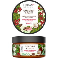 URBAN Care Coconut Coffee Yenileyici ve Pürüzsüzleştirici Vücut Kremi 200 ml - Vegan