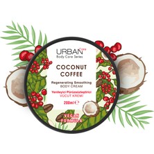 URBAN Care Coconut Coffee Yenileyici ve Pürüzsüzleştirici Vücut Kremi 200 ml - Vegan