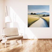 Ti Play Minimalist Doğa ve Manzara Dağ Yolu Çerçevesiz Pvc Tablo
