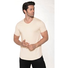 Black Horn Erkek Geniş Yaka %100 Pamuk Salaş T-Shirt