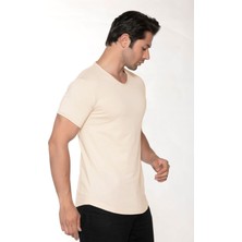 Black Horn Erkek Geniş Yaka %100 Pamuk Salaş T-Shirt