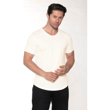 Black Horn Erkek Geniş Yaka %100 Pamuk Salaş T-Shirt