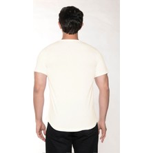 Black Horn Erkek Geniş Yaka %100 Pamuk Salaş T-Shirt