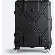 Avva Siyah Kırılmaz Polipropilen Hafif Kilitlenebilir Orta Boy Bavul B008101