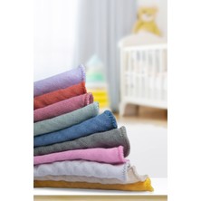 Hafy Baby 10'lu Renkli 4 Katlı Muslin   Pamuk Bebek Ağız Mendili