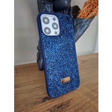 TrendyTech iPhone 16 Pro Uyumlu Işıltılı Taşlı Lüks İçi Kadife Kamera Çıkıntılı Swarovski Kılıf