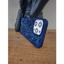 TrendyTech iPhone 16 Pro Uyumlu Işıltılı Taşlı Lüks İçi Kadife Kamera Çıkıntılı Swarovski Kılıf