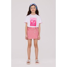 Tyess  Kız Çocuk Pembe Etek