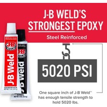 JB Weld Adhesive Weld - Çiftli Epoksi Yapıştırıcı ve Tamir Macunu Metal Dolgulu