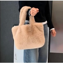 Yumuşak Peluş Çanta , Geniş Kapasiteli Kol Çantası