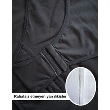 Alya Underwear Kadın Ip Askılı Çıtçıtlı Body, Modal, Kancalı Yumuşak Dokulu 2'li Paket Beyaz + Siyah, Xl