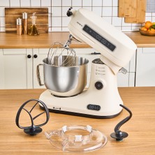 Karaca Pro Artisan Zaman Ayarlı Tartılı Mutfak Şefi 1600 W 5 L Paslanmaz Döküm Malzeme Vanilla Cream