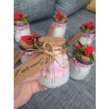 Opulent Accessories Mantar Tıpalı Cam Şişe Soya Wa x  Mum Kavanozu, Dekoratif Mum, Hediyelik Mum, Noel,yeni Yil Hediye,yeni Iş,noel,doğumgünü,yeniev Hediyesi  Dekoratif Hediyelik Mum
