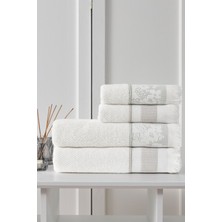 Özdilek Romantic Touch Havlu Seti Bej-Yeşil