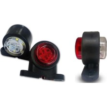 Reycar 10 Adet Mini 12 Ledli Takoz Lamba 12-24 Volt Kırmızı Beyaz